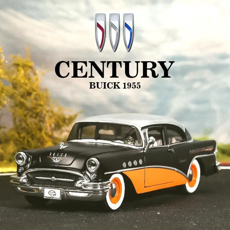 Maisto 1:26 1955 Buick Century Alloy Car Model Simulation Diecast Metal  Vintage Vehicles Car Model Collection Children Toy Gifts