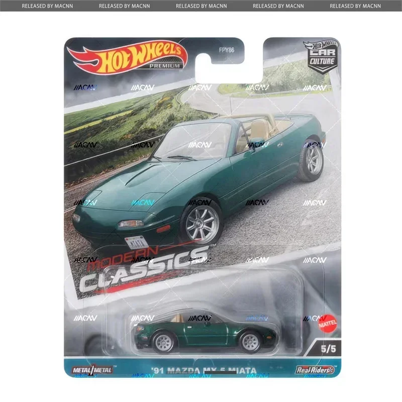  핫 휠 프리미엄 자동차 문화 현대 클래식 1/64 소년을위한 장난감 다이 캐스트 폭스 바겐 Corrado Mazda MX5 Miata Honda Civic