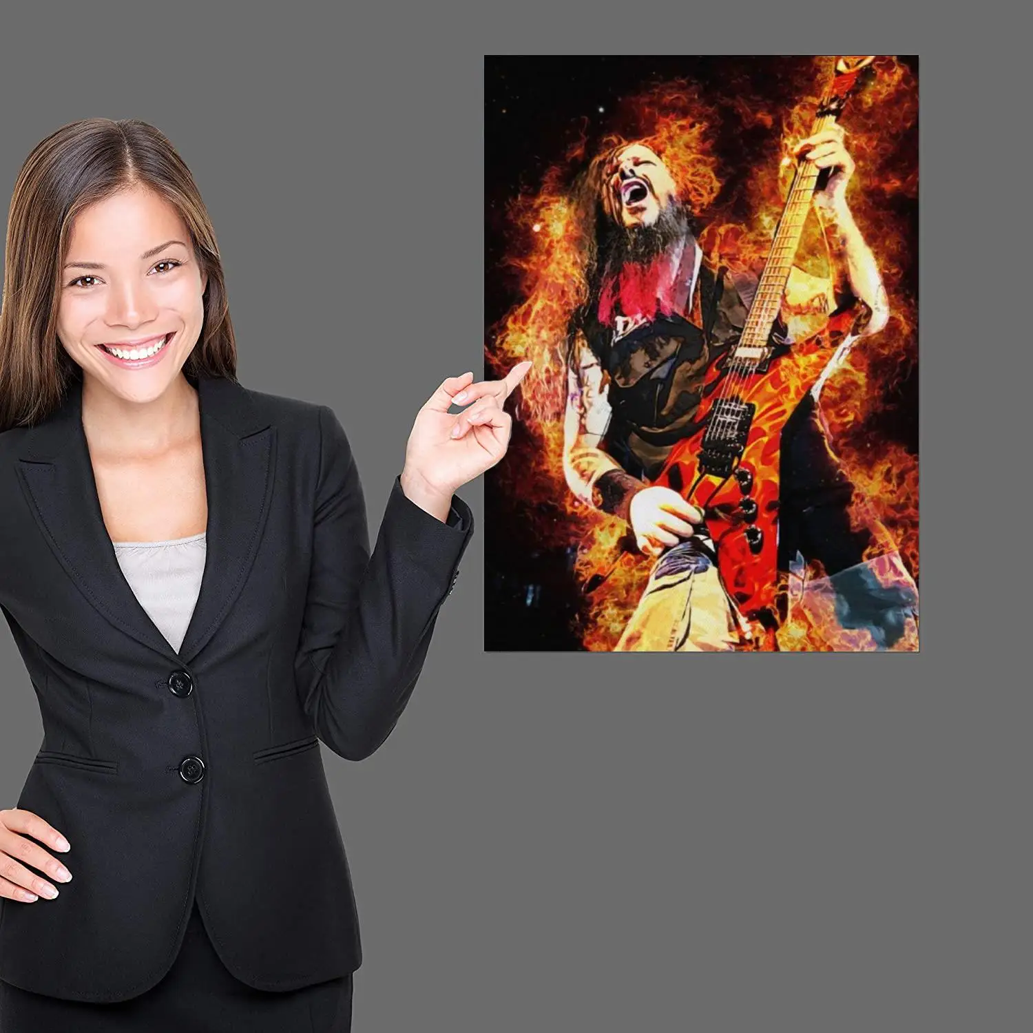 Singer dimebag darrell Painting 24x36 Wall Art Canvas Posters room Modern Family bedroom Decoration Art wall decor