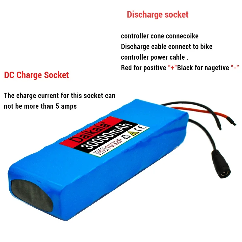 

10S2P 36V30000mAh Rechargeable Lithium Ion Battery 42V 500W, Used for Bicycles, Scooters Electric Motorcycle+Free Shipping