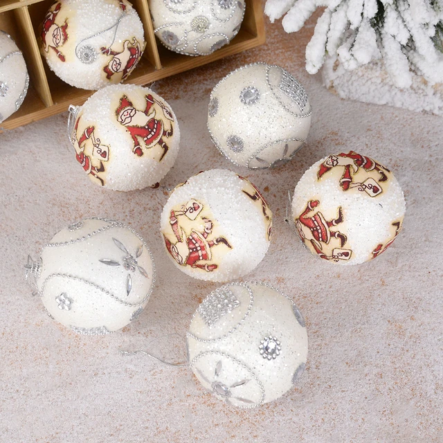 Diy Styrofoam Ball Christmas Ornaments  Christmas Crafts Styrofoam Balls -  Christmas Ball Ornaments - Aliexpress