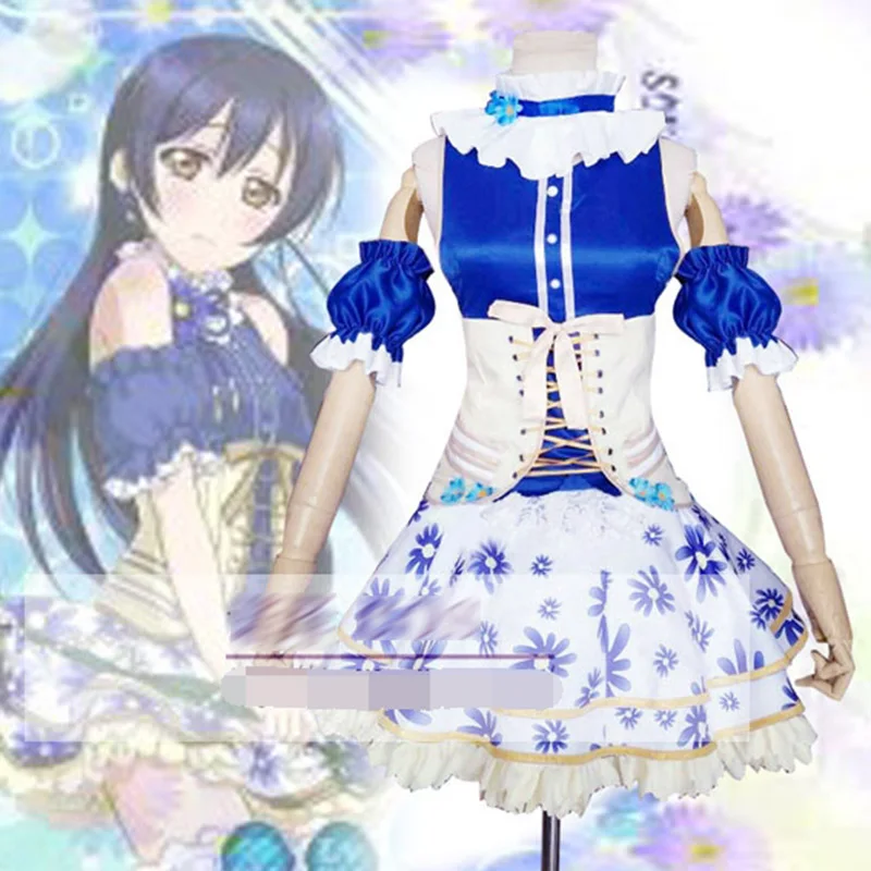 

Женский костюм для косплея Sonoda Umi, Женская юбка с цветочным принтом