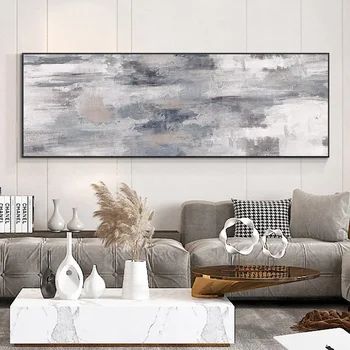 Modern Abstract Aesthetic Wall Art Minimalist Landscape HD Canvas Oil Painting Posters and Prints Home Bedroom Living Room Decor 3