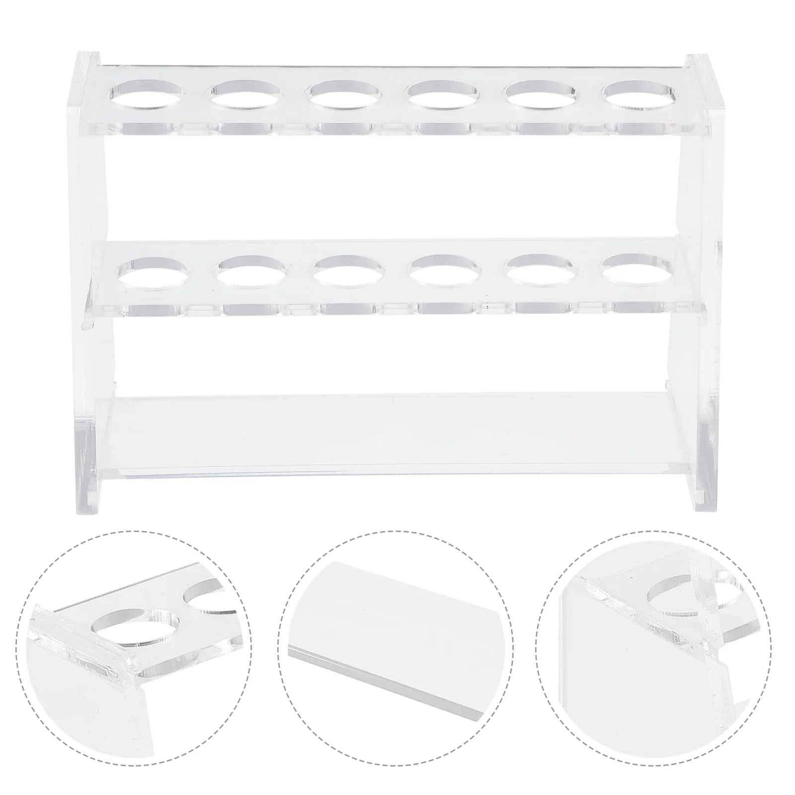 

-hole Plastic Test Tubes Holder Stand Rack Plastic Stand Experiment Laboratory Shelf Pipe Container Acrylic 2-layer Centrifuge
