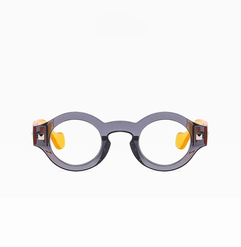 R57019 Männer Mode Niet Optische Presbyopie Dioptrien +0,50 +1,00 +3,50 Kleine Größe Runde Vintage Lesebrille – Detail 5