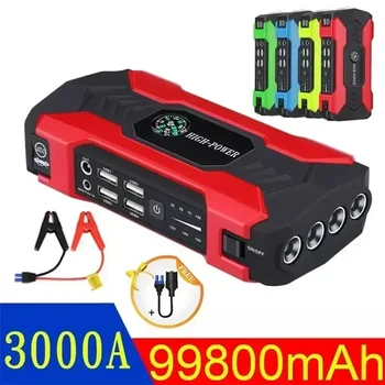 3000A Car Jump Starter Power Bank – 99800 mAh / 20000 mAh 1