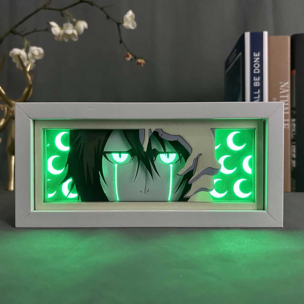 

Light Box Bleach for Bedroom Decoration Manga Paper Carving Table Desk Lamp Anime Lightbox Ulquiorra Cifer Face Eyes Dropship