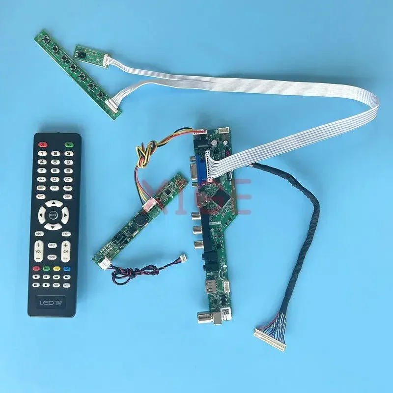 

Плата контроллера для MV270FHM M270HCJ M270HGE M270HW02, плата жк-контроллера LVDS, 30-контактный экран, комплект аналогового тв-сигнала VGA + HDMI + AV + USB, 27 дюймов, 1920*1080