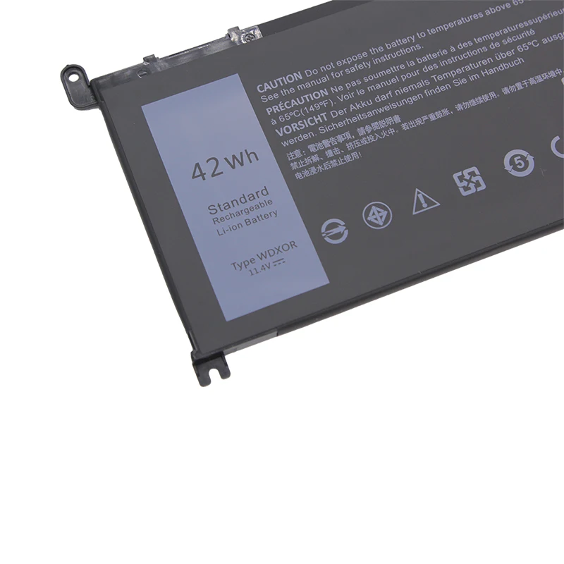 Laptop Battery WDXOR 42Wh 11.4V Laptop Battery For DELL Inspiron 13 5000 5368 15-7560 15 5538 13 7368 15 5567 5568 7000 P61F T2JX4 3CRH3