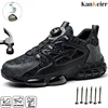 New Safety Boots Men Work Sneakers Anti-smash Indestructible Shoes Steel Toe Protective Boots Anti-puncture Work Safety Shoes