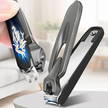 1Pcs Nail clipper With Catcher Cutter Anti Splash Nails Cutter Scissors Accessories Manicure Tools Trimmer For Men Women