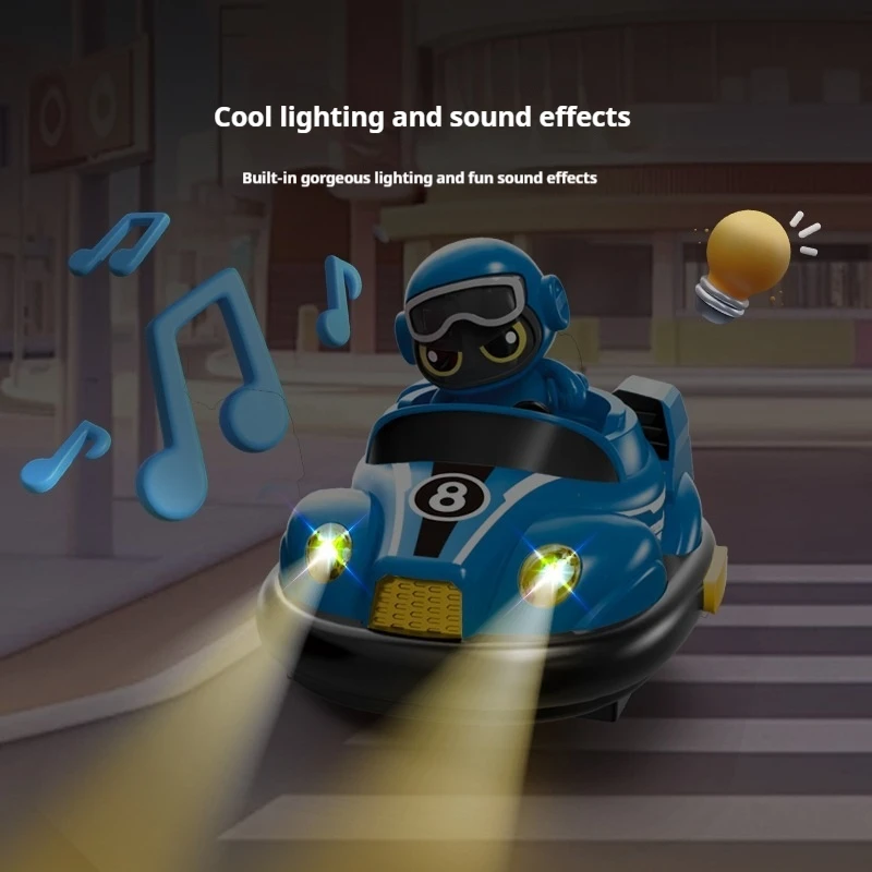 Kids Remote Control Dodgem Car Pair Versus Drifting Race Car Collision Ejection Run Karts Parent-Child Interactive Toy Birthday 3