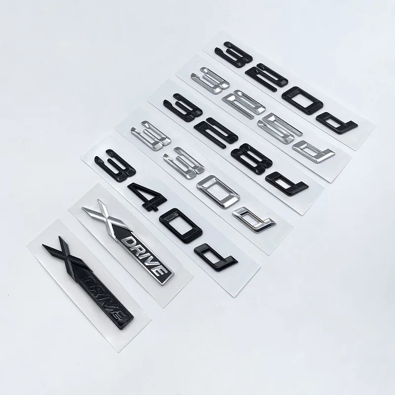구형 크롬 블랙 316d 318d 320d 323d 325d 330d 335d 340d 350d XDRIVE 3 시리즈 F31 F34 E90 E46 차량 트렁크 로고 엠블럼