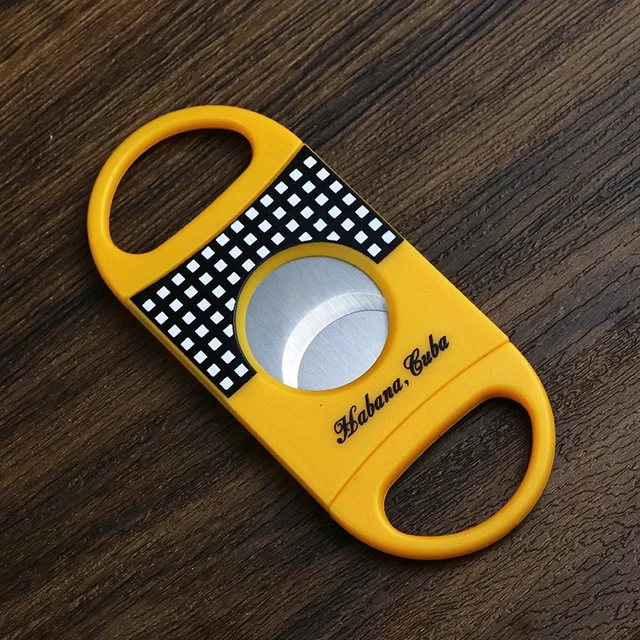 Plastic V Cut Stainless Steel Blade Cigar Cutter Sharp Sigaar Cutting Tool Cigars Guillotine Pocket Cutter Accessories - Image 3