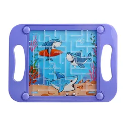Gravity Balance 3D Maze Ball Puzzle Toy for Challenging Fun and Early Education (PURPLE)
