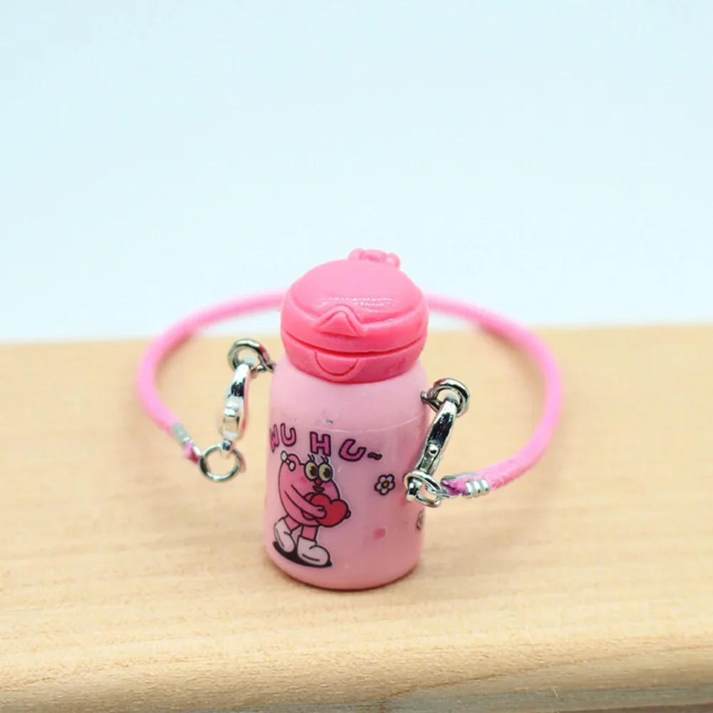 Mini Doll'S Clothes Outfit Accessories For Korea Labubu V1 V2 Idol sitting party pink and white striped sweater cup Clothing 6