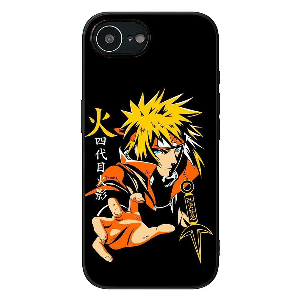 Naruto Themed Phone Case Featuring Namikaze Minato and Kakashi