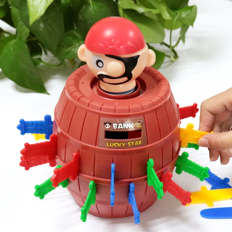 Pirate Bucket Toys Trick Release Squirt Party Game Toy Funny Family Table Games Joke Items Children's