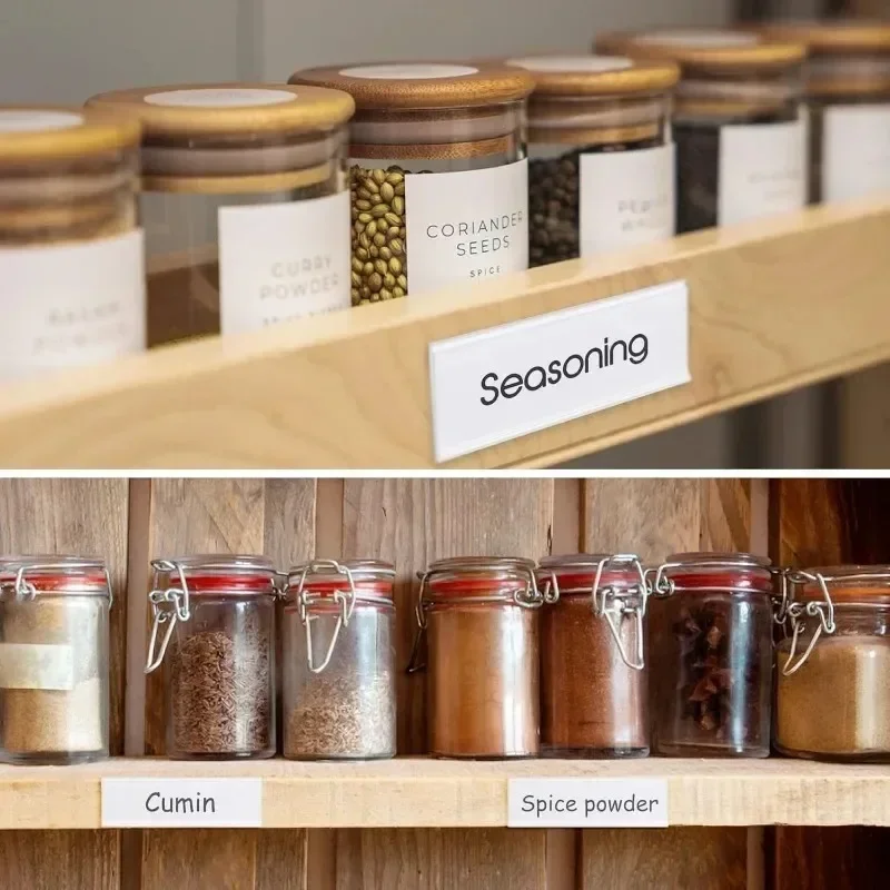 Clear Self-Adhesive Label Holders for Office and DIY Organization