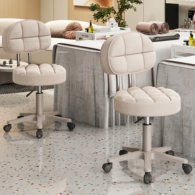 Beauty Salon Special Simple Barber Chairs Lifting Swivel Chair Barber Shop Round Stool Modern Salon Furniture Home Makeup Chair