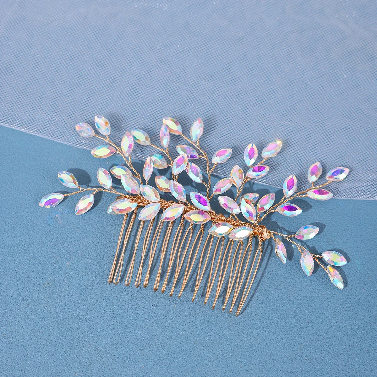 Luxury Crystal Hair Comb Clip Hairpin For Women Bride Rhinestone Bridal Wedding Hair Accessories Jewelry Comb Clip Hairpin Gift