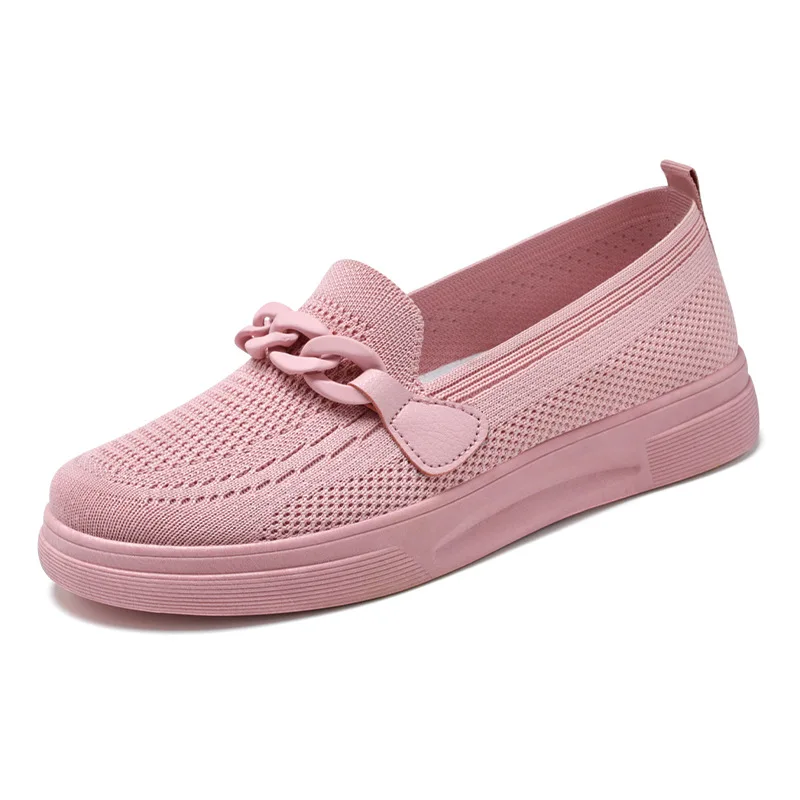Women‘s Shoes 2023 New Breathable Soft-soled Women’s Shoes Comfortable Flying Woven Shoes One Pedal Comfortable Women‘s Shoes