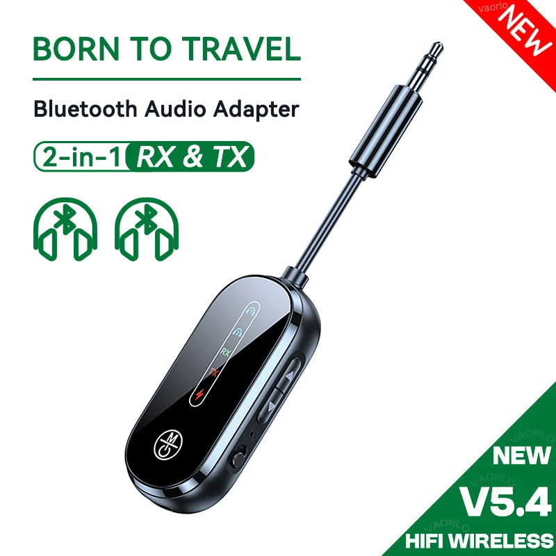 Dual-Function Bluetooth Audio Transmitter & Receiver with 3.5mm AUX Connection