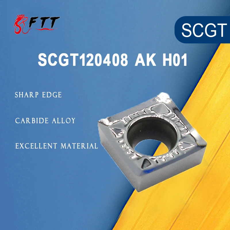 20PCS SCGT120408 AK H01 SCGT 120408 Aluminum cutter blade Insert