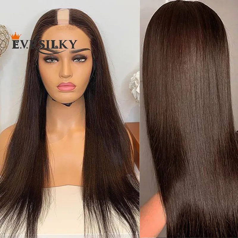 Dark Brown U Part Wig for Women