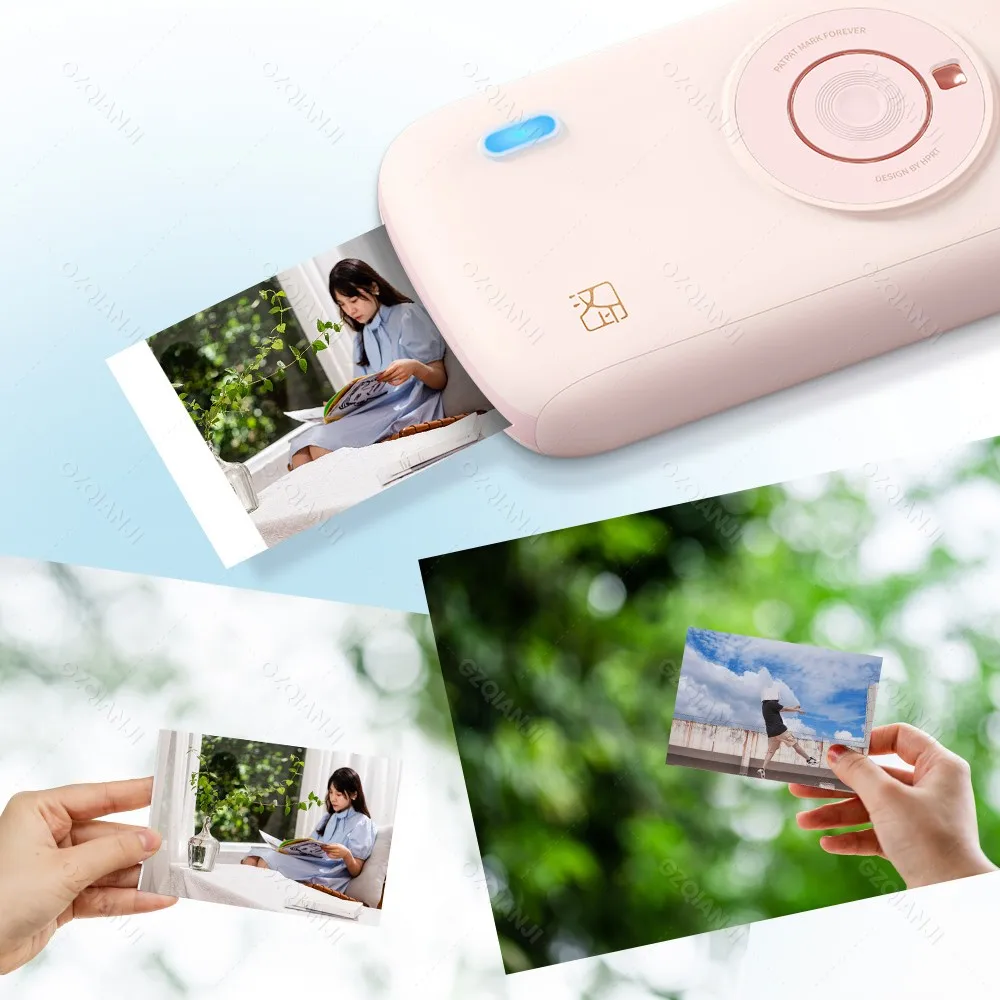 300dpi Bluetooth Color Photo Printer Portable Mini Pocket With DIY Share Photo Picture принтер Work Home Machine 2x3 inch Paper