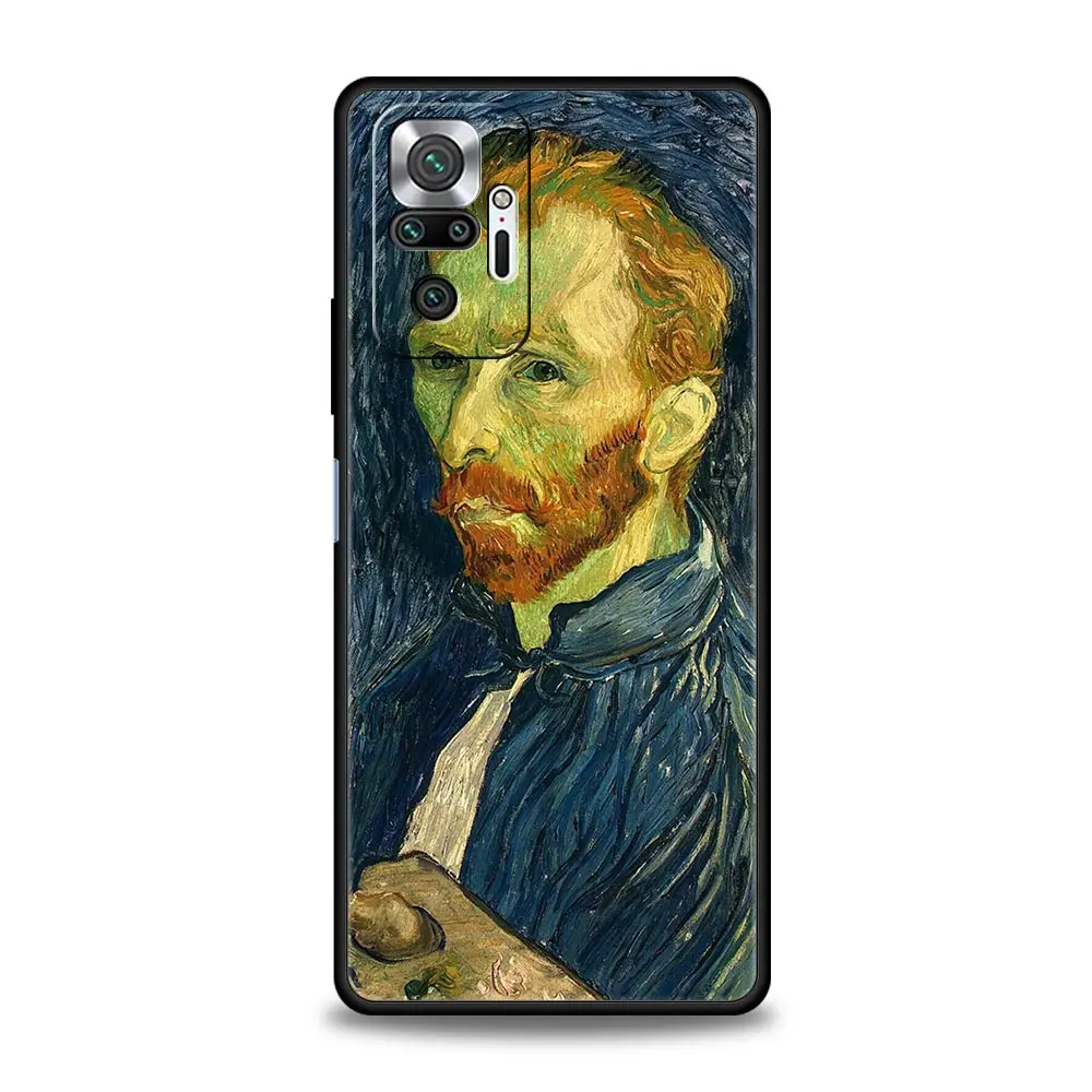 Van Gogh Oil Painting Black Phone Case Cover