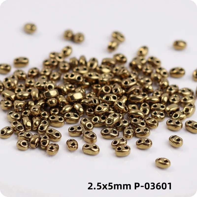 2.5X5mm 모조 체코 피그노즈 글라스 라이스 비즈 변색방지 DIY 핸드메이드 비딩 재료 특수형 비즈 액세서리