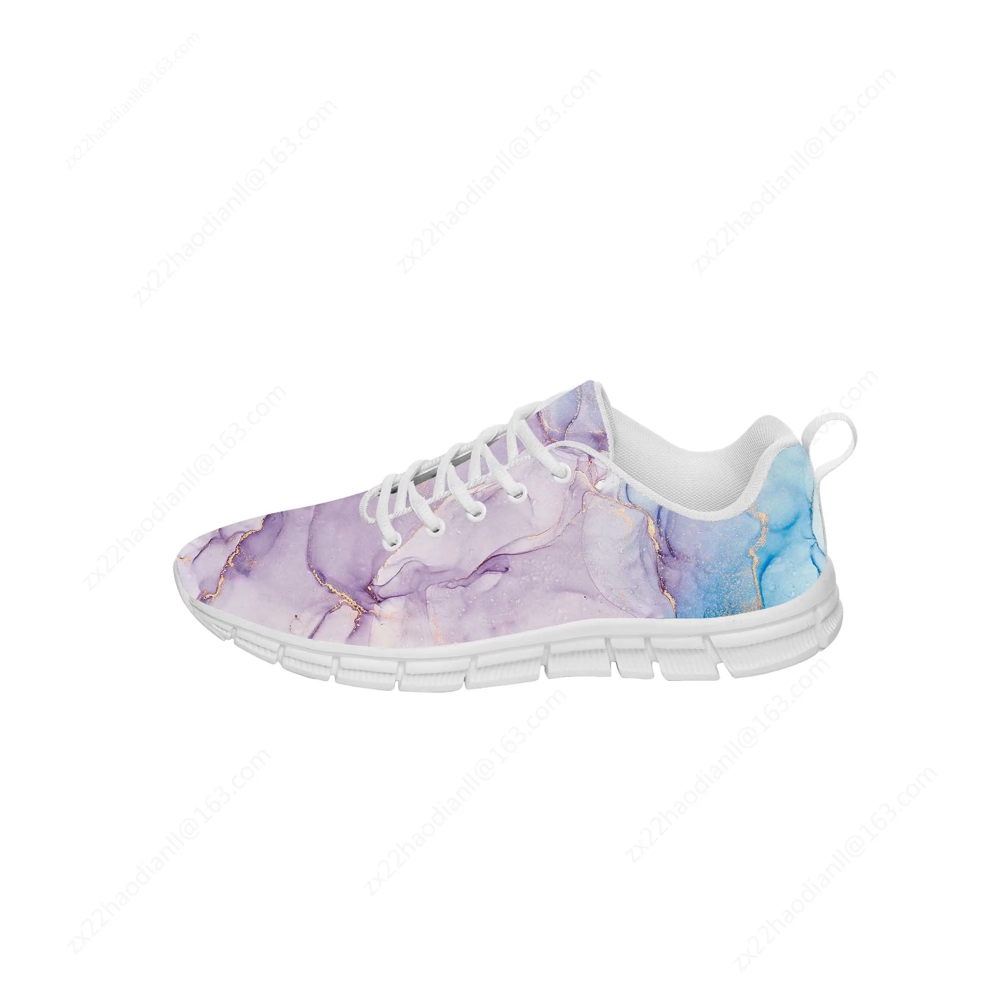 Colorful Marble Print Sneakers Mens Womens Teenager Casual Cloth Shoes Canvas Running Shoes White 3D Printed Lightweight shoe