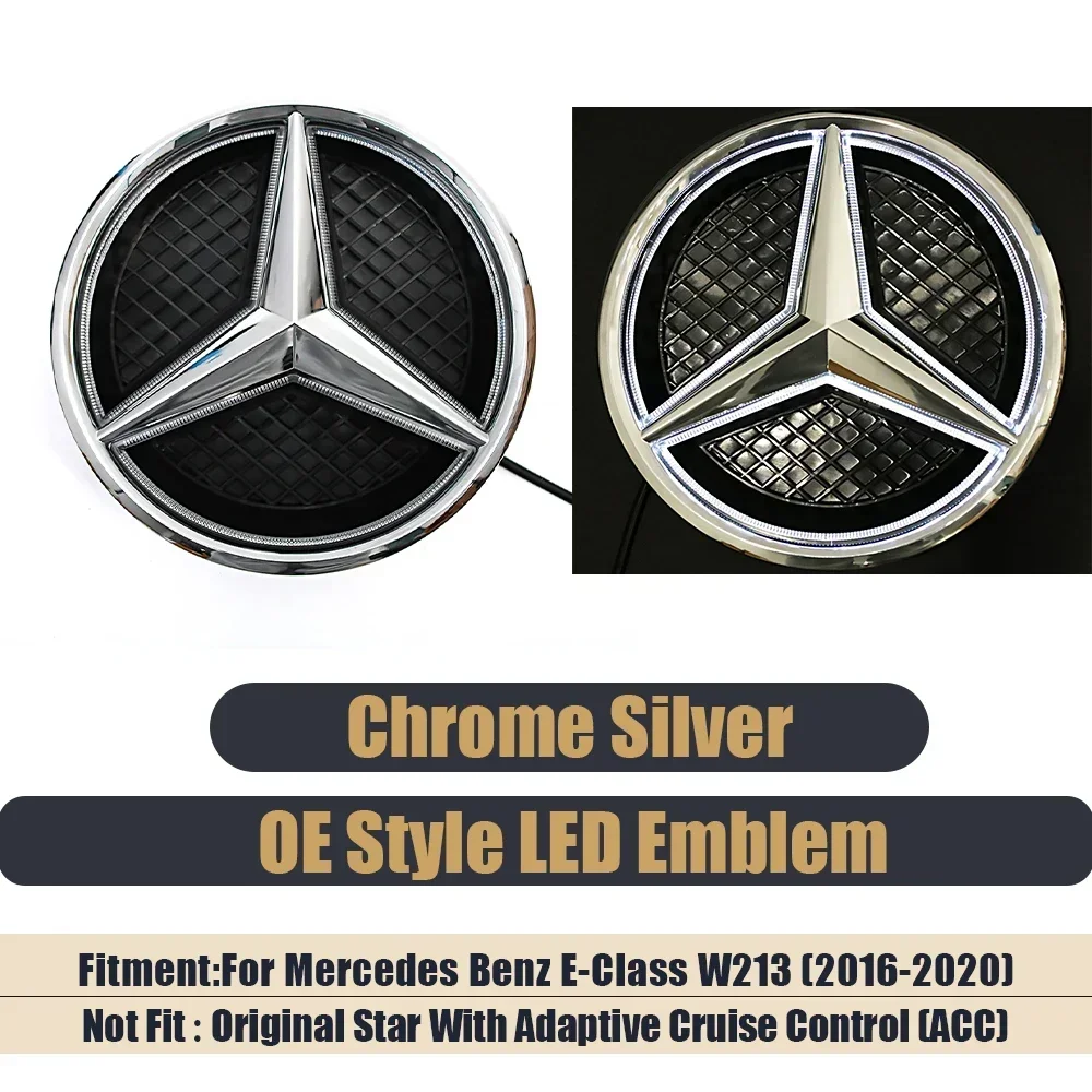 Für 2016-2022 Mercedes Benz Neu E Serie W213 Frontgrill Logo