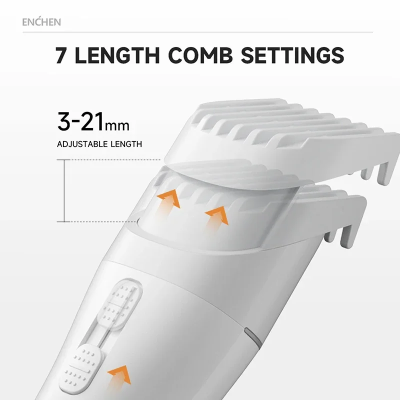 ENCHEN Hair Clipper 2, Cordless Electric Hair Trimmers For Men Adults Kids Rechargeable Professional Barber Hair Cutting Machine 4