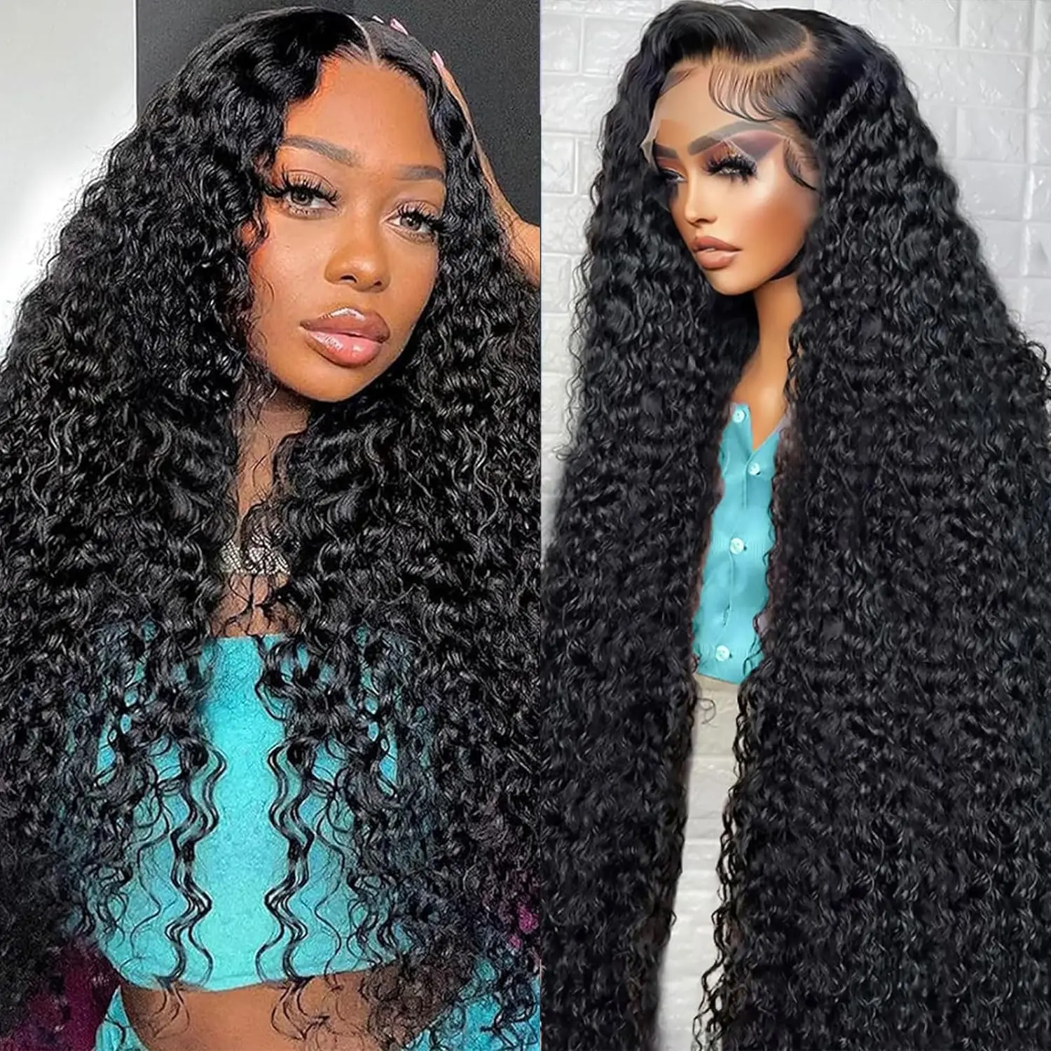 250% 13x4 Loose Deep Wave Frontal Wig Brazilian