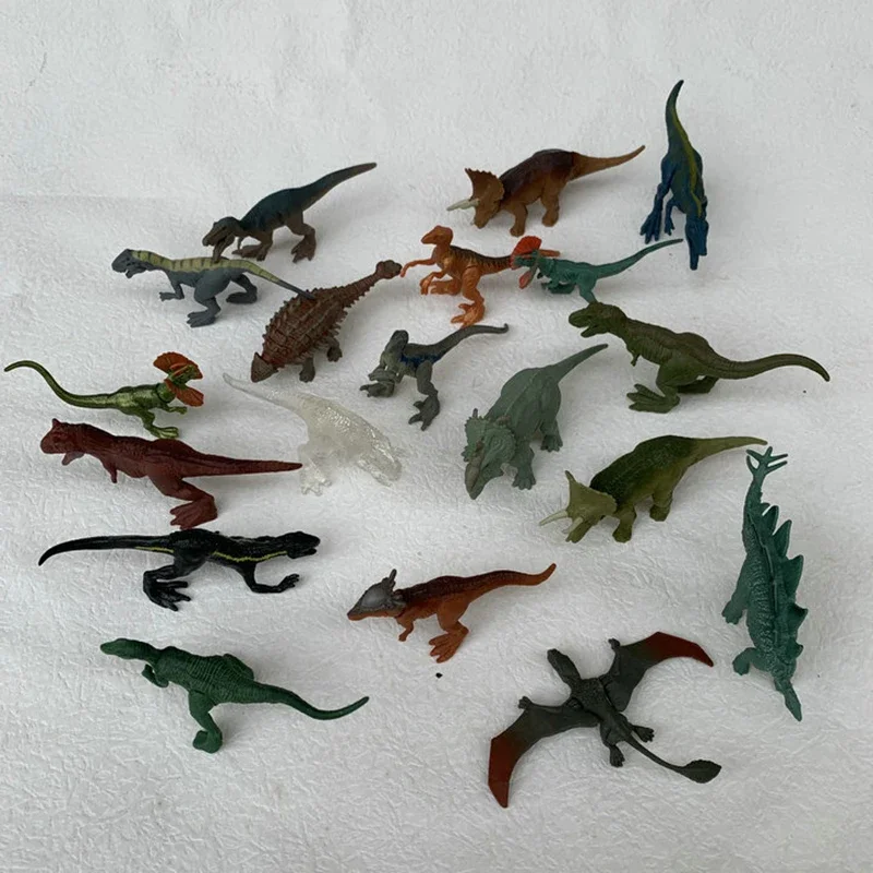 Mini Dinosaur Action Figure Tyrannosaurus Rex Mirrosaurus Loodosaurus Triceratops Brachiosaurus Raptor Modello Ornamento Giocattoli