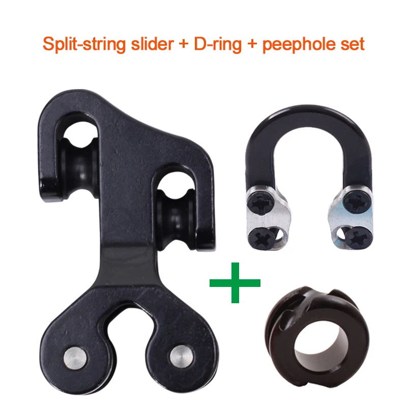 3 16 aluminum peep sight bow accessories andarchery aluminium bowstring splitter slider bow track pulley metal d loop ring 3/16