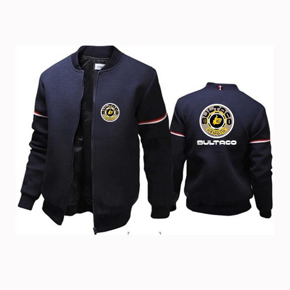 

2023 Bultaco Cemoto Motorcycles New Autumn Men Bomber Jacket Casual Fashion Outdoor Stand Collar Man Zipper Sports Clothing Tops