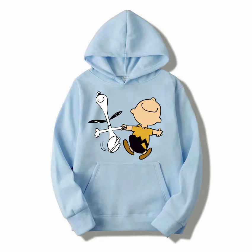 thumbnail image 1 of Sudadera con capucha de Snoopy y Charlie Brown para hombre y mujer, diseño de dibujos animados de anime, primavera y otoño, moda 2024, para parejas, 1 of 5