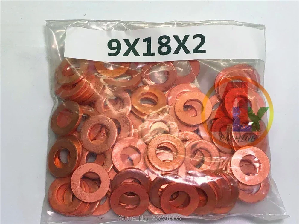 Diesel Injector Seal Kits 7x15mm/9x18mm CRIN Diesel Common Rail Injector Copper Seal Washer Gasket Ring Repair Kits