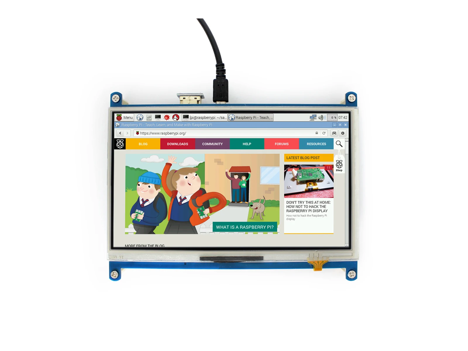 Waveshare  ġ ũ LCD HDMI ̽, 7 ġ HDMI LCD 1024*600,    ǿ 