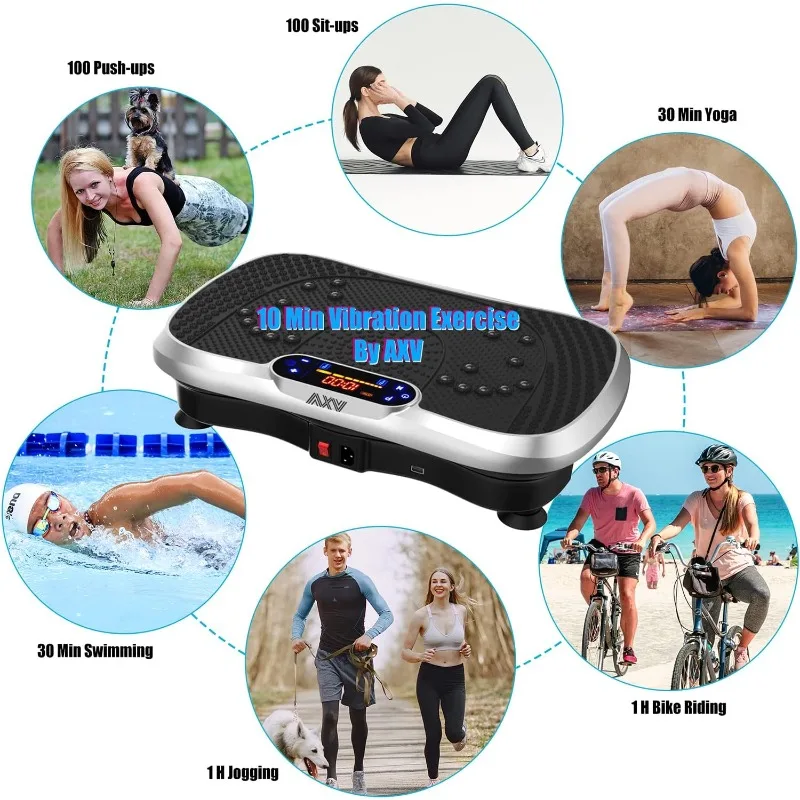 Vibration Plate Fitness Platform Exercise Machine Vibrating Lymphatic Drainage Shaking Full Body Shaker Workout Vibrate Stand