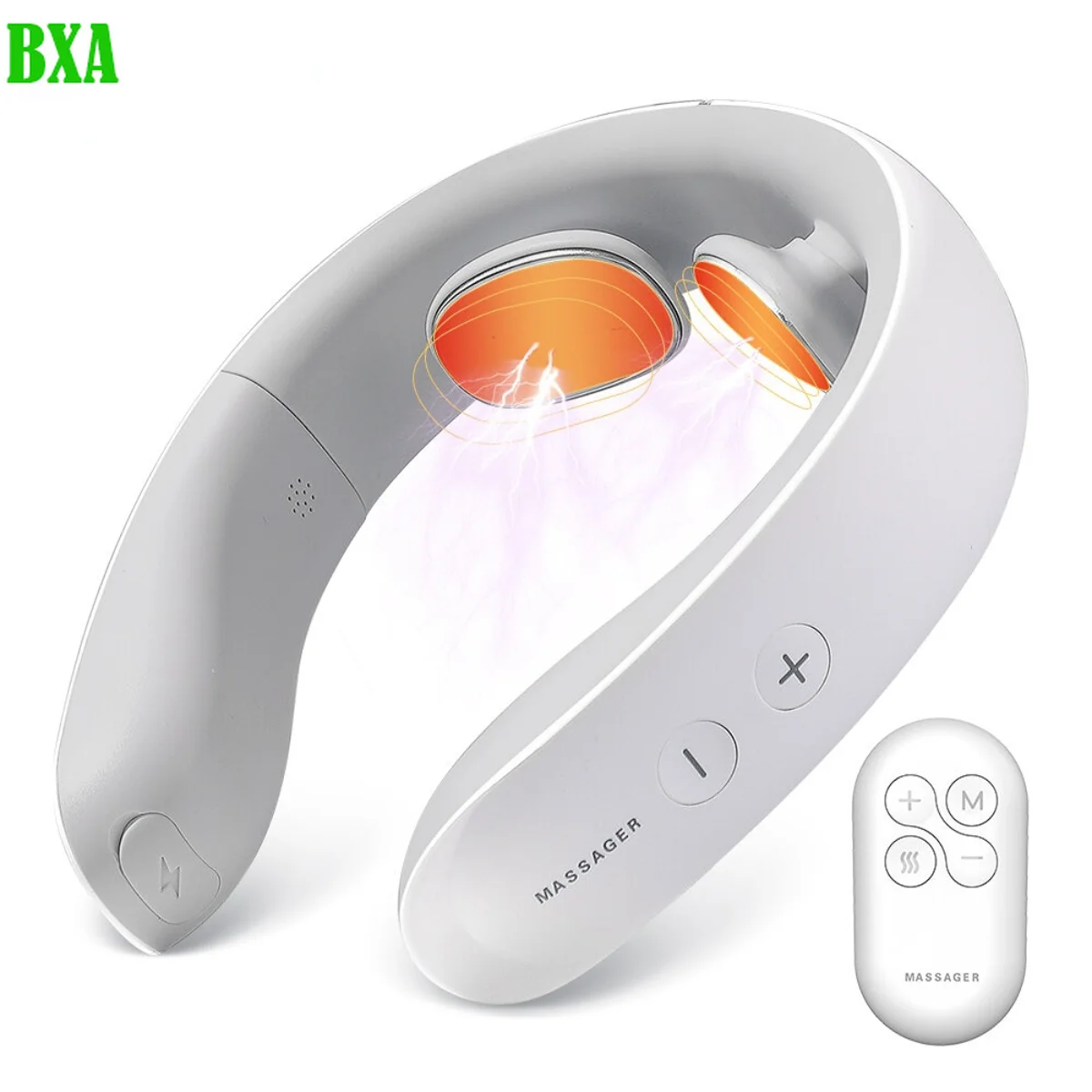 

NMK601 Electric Neck Massager 40° Hot Compress Heating TENS Pulse Massage Instrument 6 Mode 15 Levels Deep Tissue Relax Portable