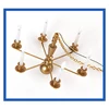 Dollhouse Furniture Kid's Realistic Chandelier Light Preschool Pretend Play Sand Table Toy Scaled Model LED Ceiling Lamp 4