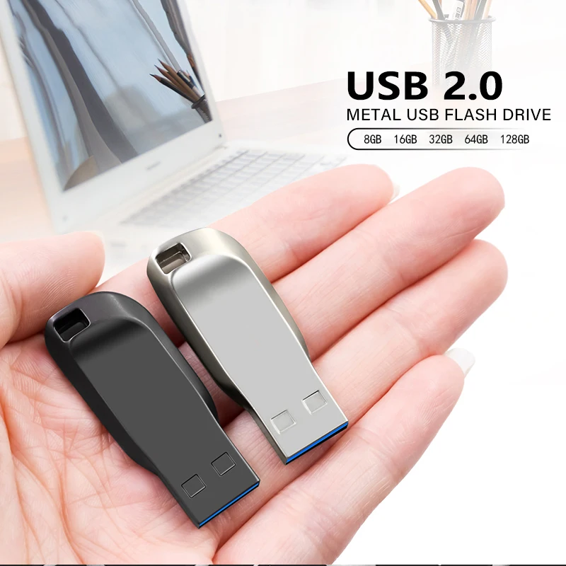 USB Flash Drive 2.0 128GB 64GB 32GB 16GB 8GB Metal 2.0 Pendrive USB Stick Pen Drive High Speed usb flash drive