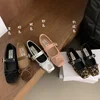 2024 Women's Comfort Ballerinas Shoes Designer Spring Women Mary Jane Shoes Fashion Square Toe Ladies Comfort Soft Sole Flats 2