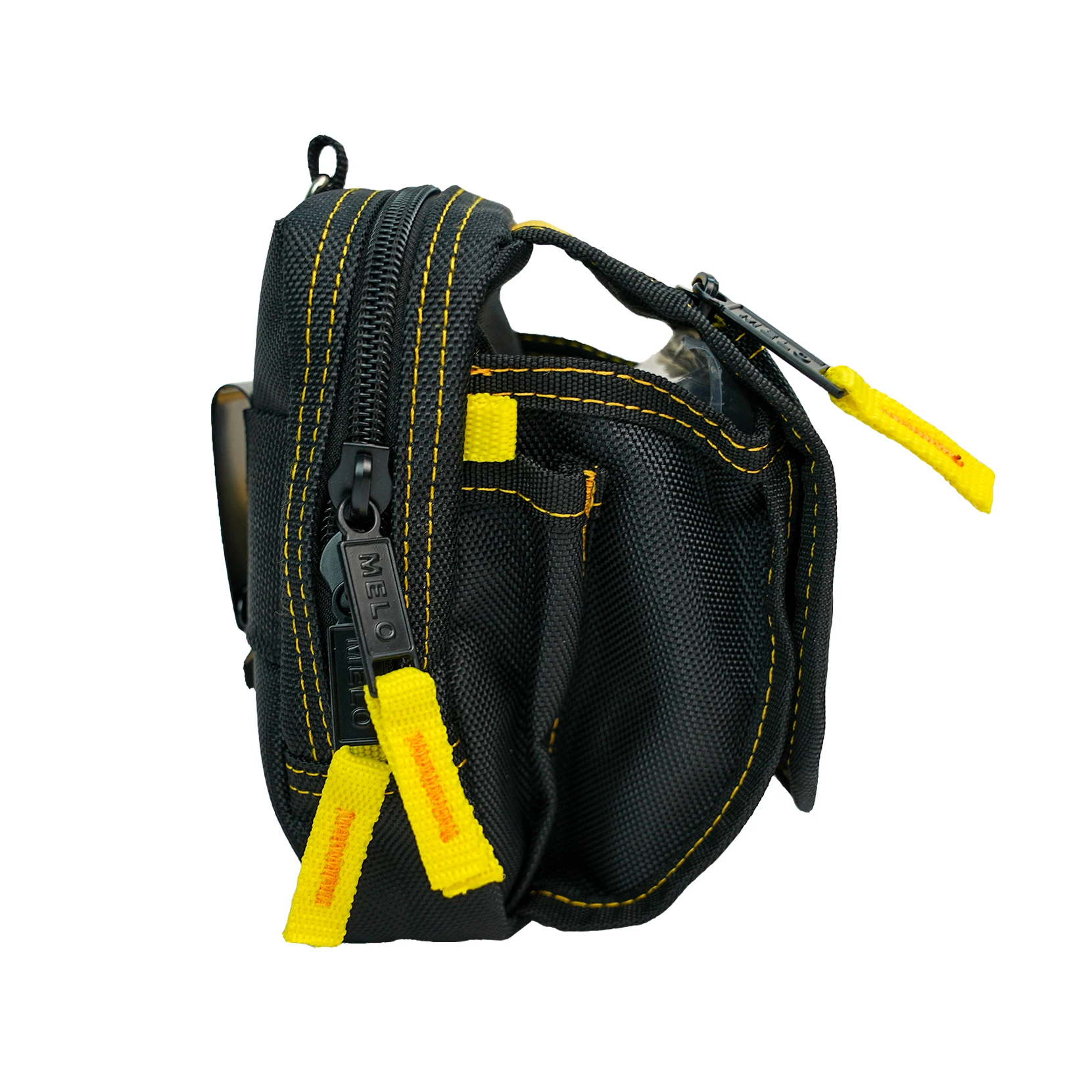 MELOTOUGH Tool Pouch with Various Sized Pockets and Electrical Tape Thong Hammer Holder Electricians Tool Bag