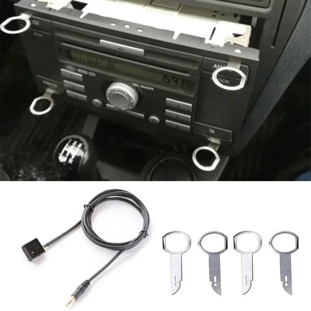 Adattatore Bluetooth 5.0 Per Auto – Cavo AUX Con Microfono Per Focus, Mondeo, Fiesta, Fusion, C-Max, Transit E Galaxy (6000CD)