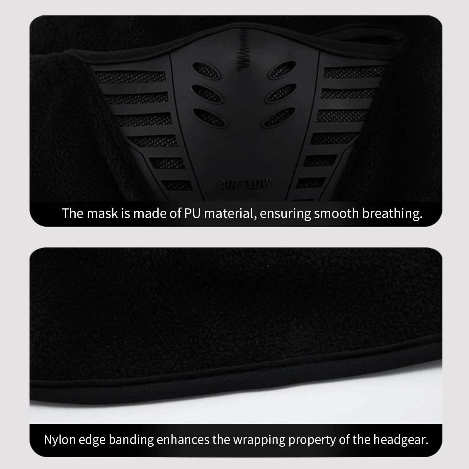 TOSUOD Windproof Dustproof Warm Face Mask Winter Elastic Breathable Full Face - Image 6
